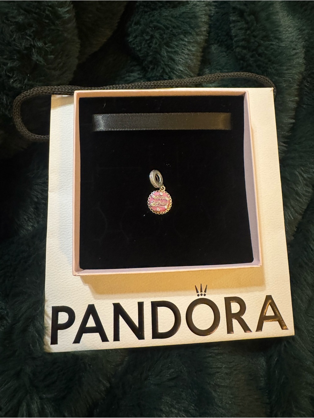 Pandora Pink Birthday Cake Dangle Charm
